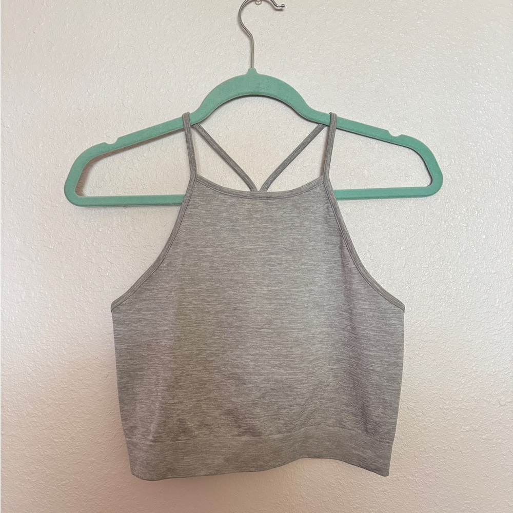 Fabletics Gray Tank Top/ Long Sports Bra